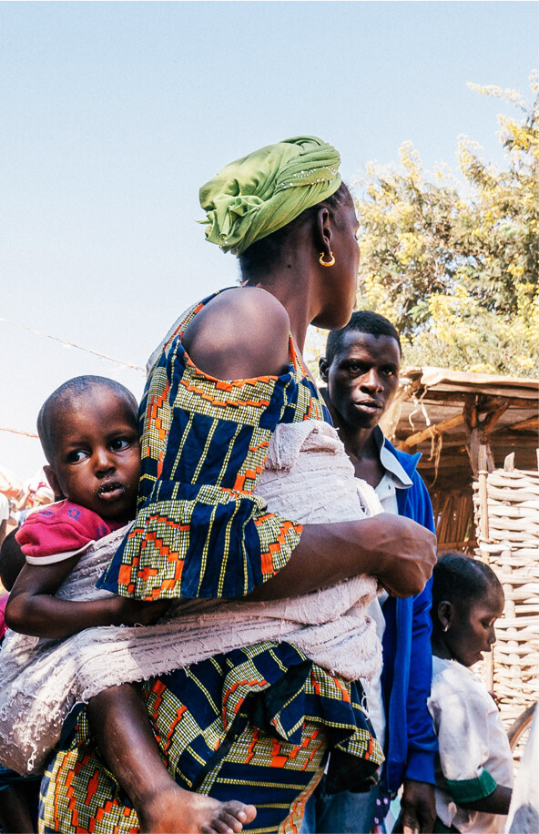 Lokale markt bezoeken in Gambia